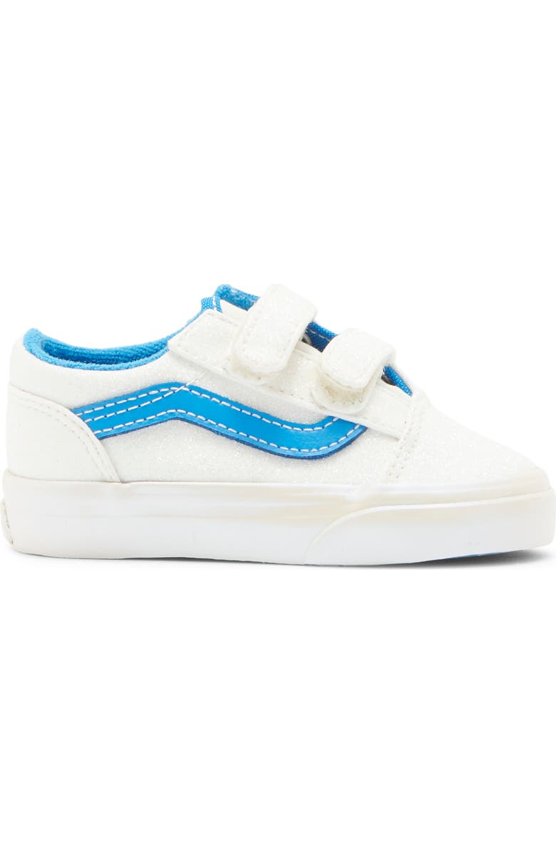 Vans Kids' Old Skool V Sneaker, Alternate, color, White/Blue