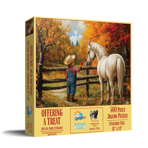 Offering a Treat, Horse 500 piece Jigsaw Puzzle for Adults