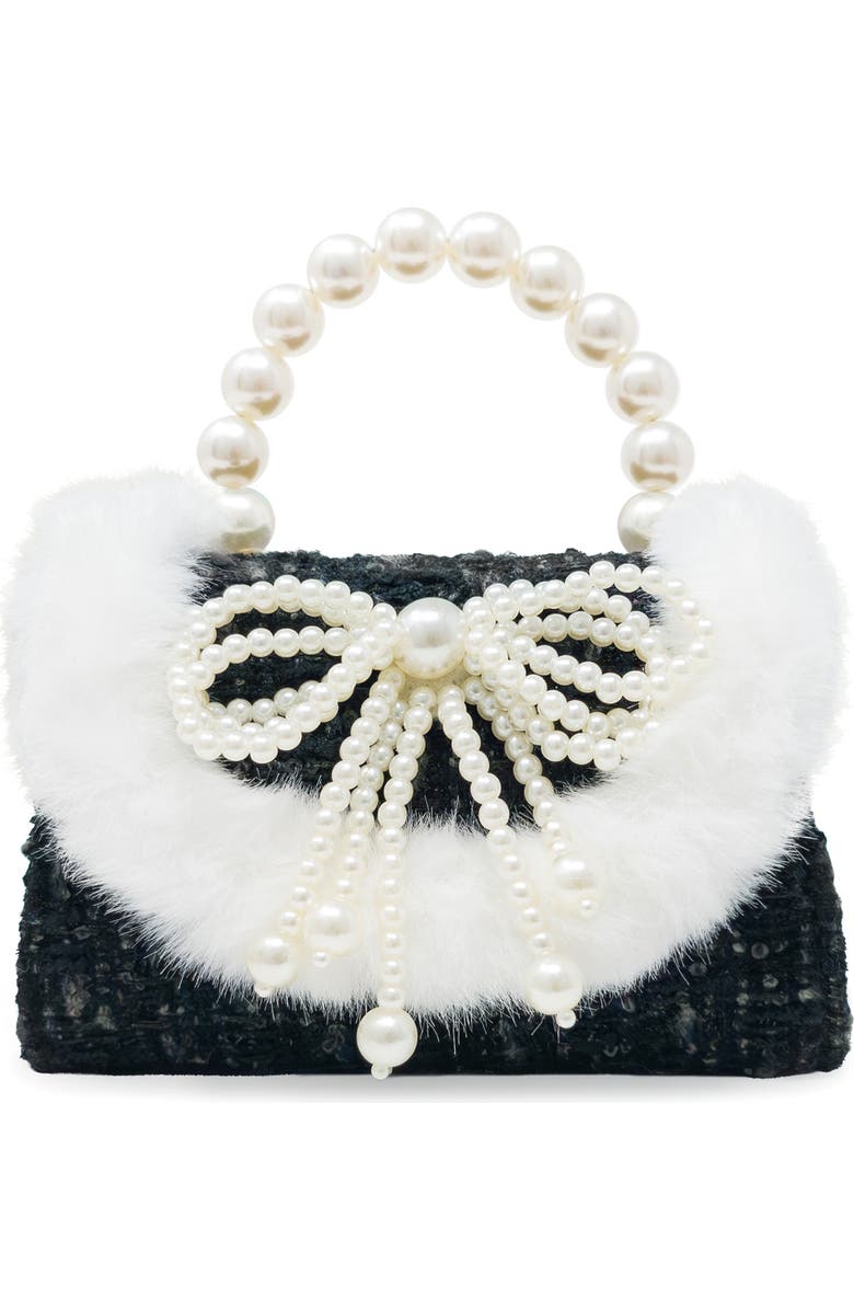 Puttisu Handbag - Pearl Ribbon, Main, color, Noir Tweed