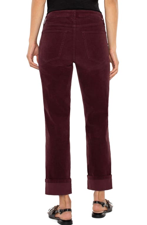 Liverpool Marley Corduroy Girlfriend Pants In Purple