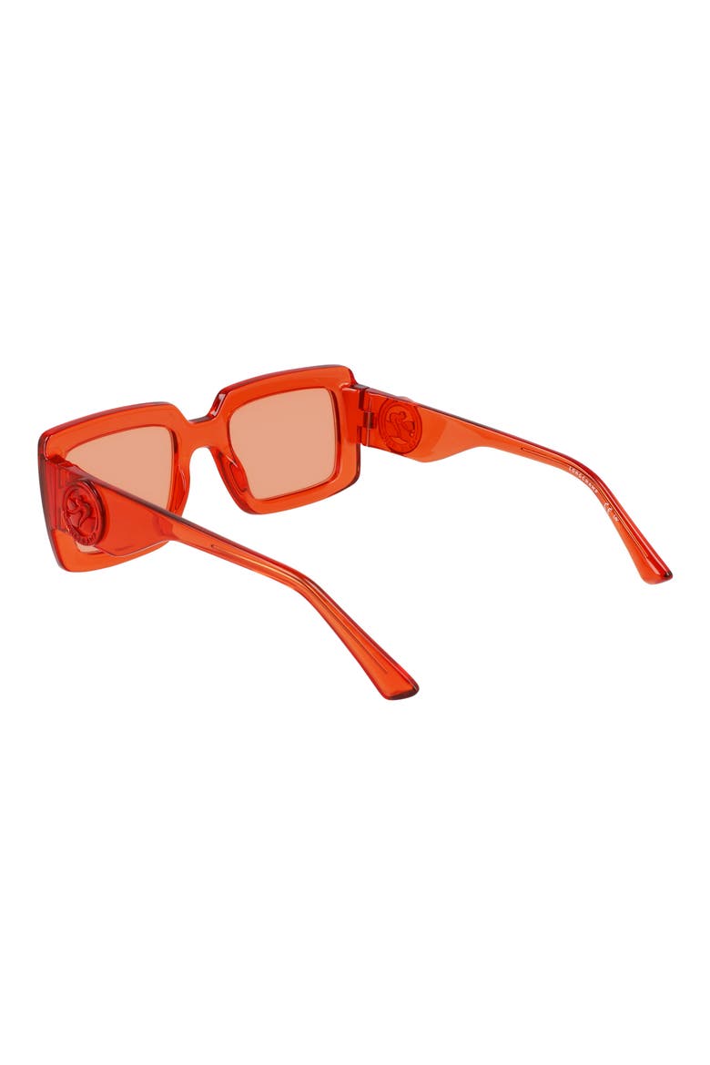53mm Rectangular Sunglasses, Alternate, color, ORANGE