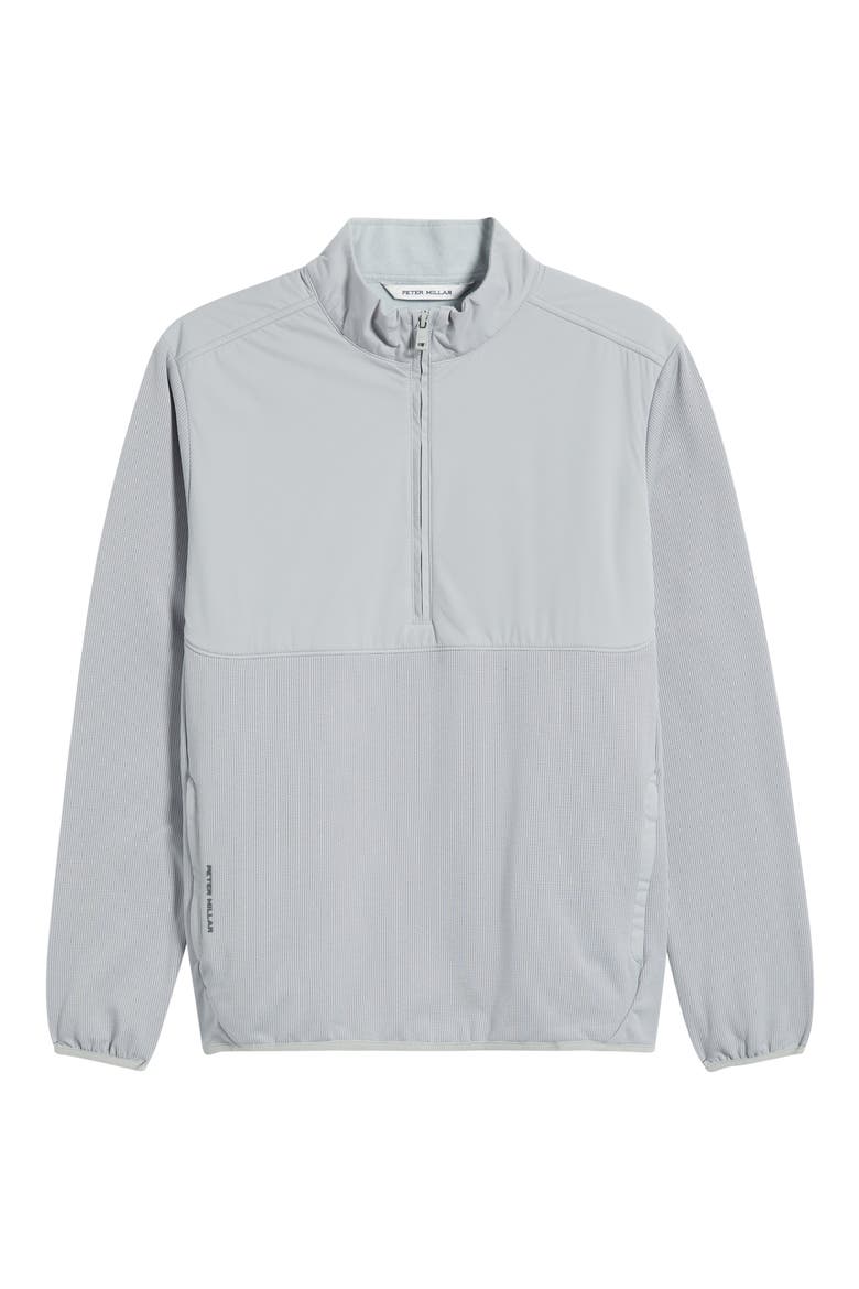 Vail Water Resistant Half Zip Pullover, Alternate, color, GALE GREY