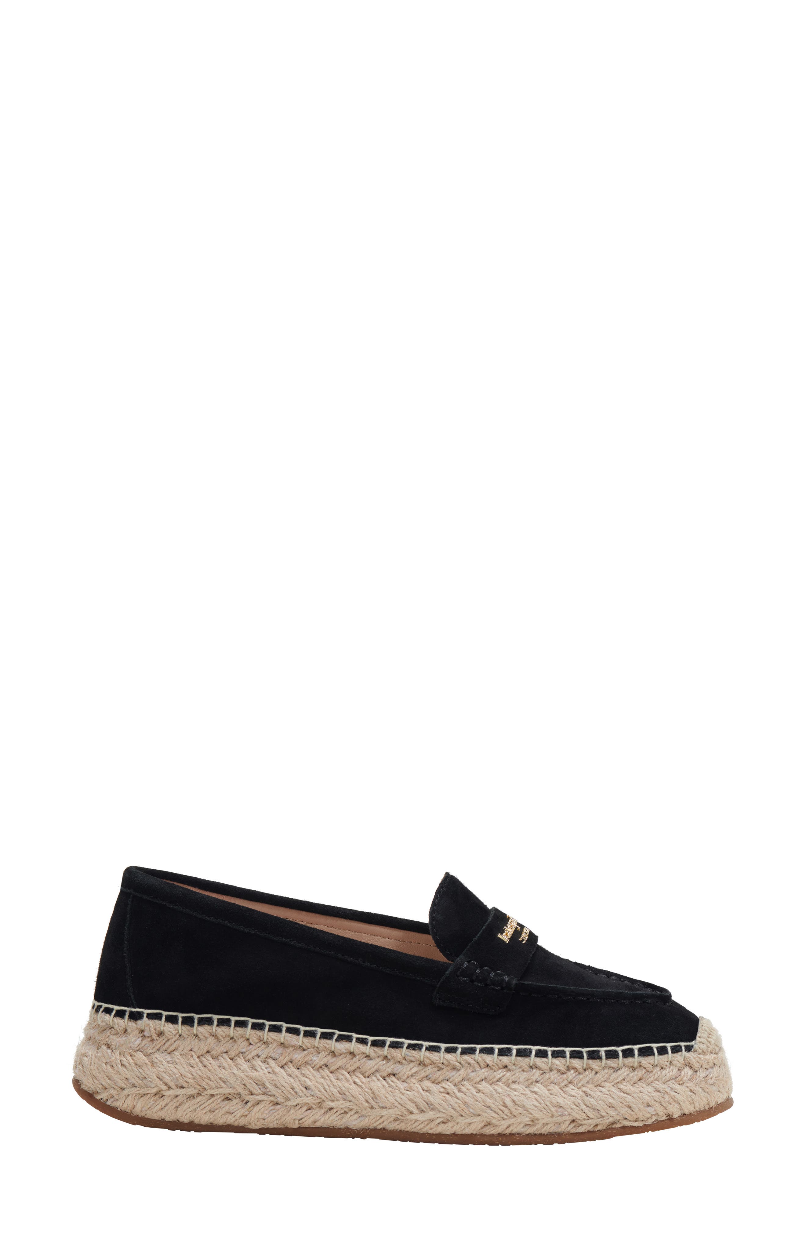 Kate Spade New York eastwell espadrille flat, Alternate, color, Black