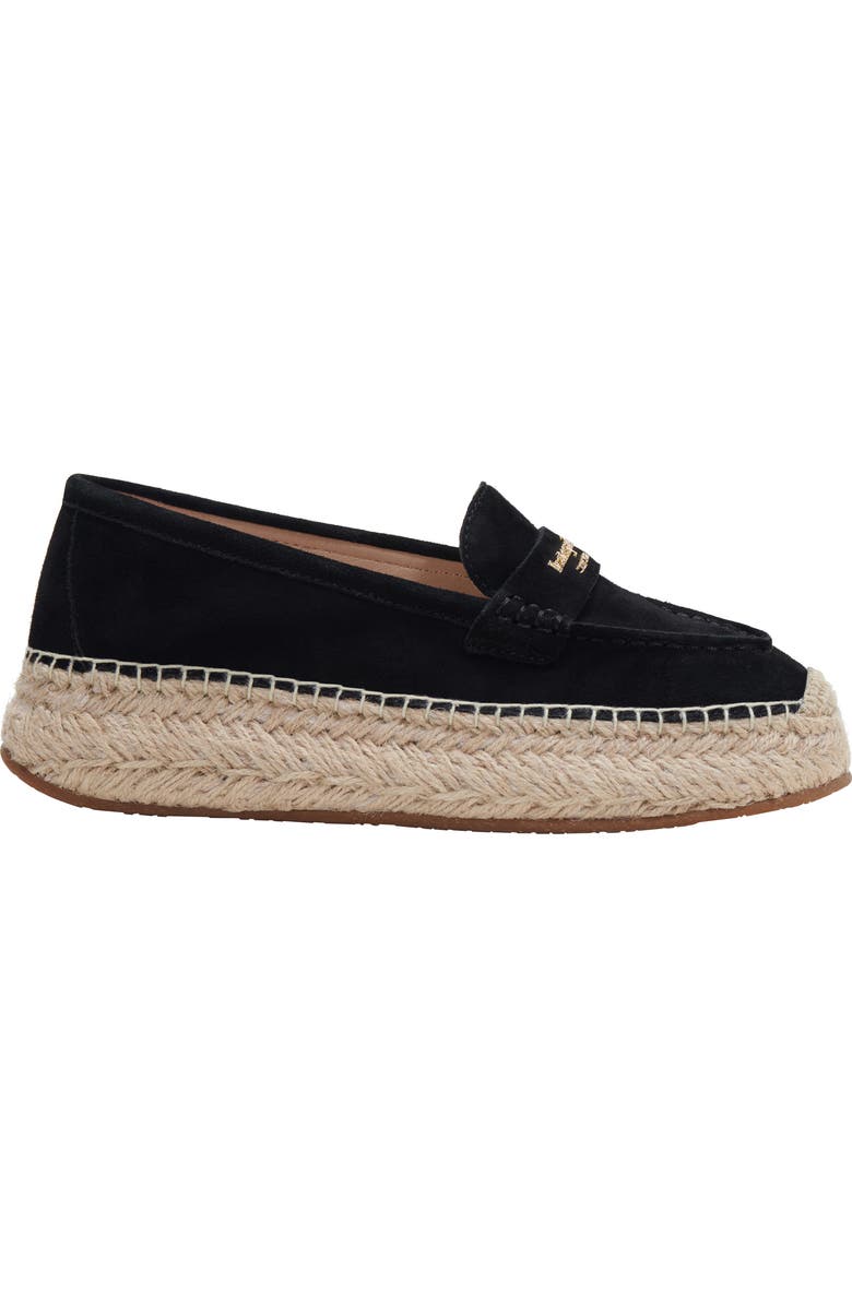 Kate Spade New York eastwell espadrille flat, Alternate, color, Black