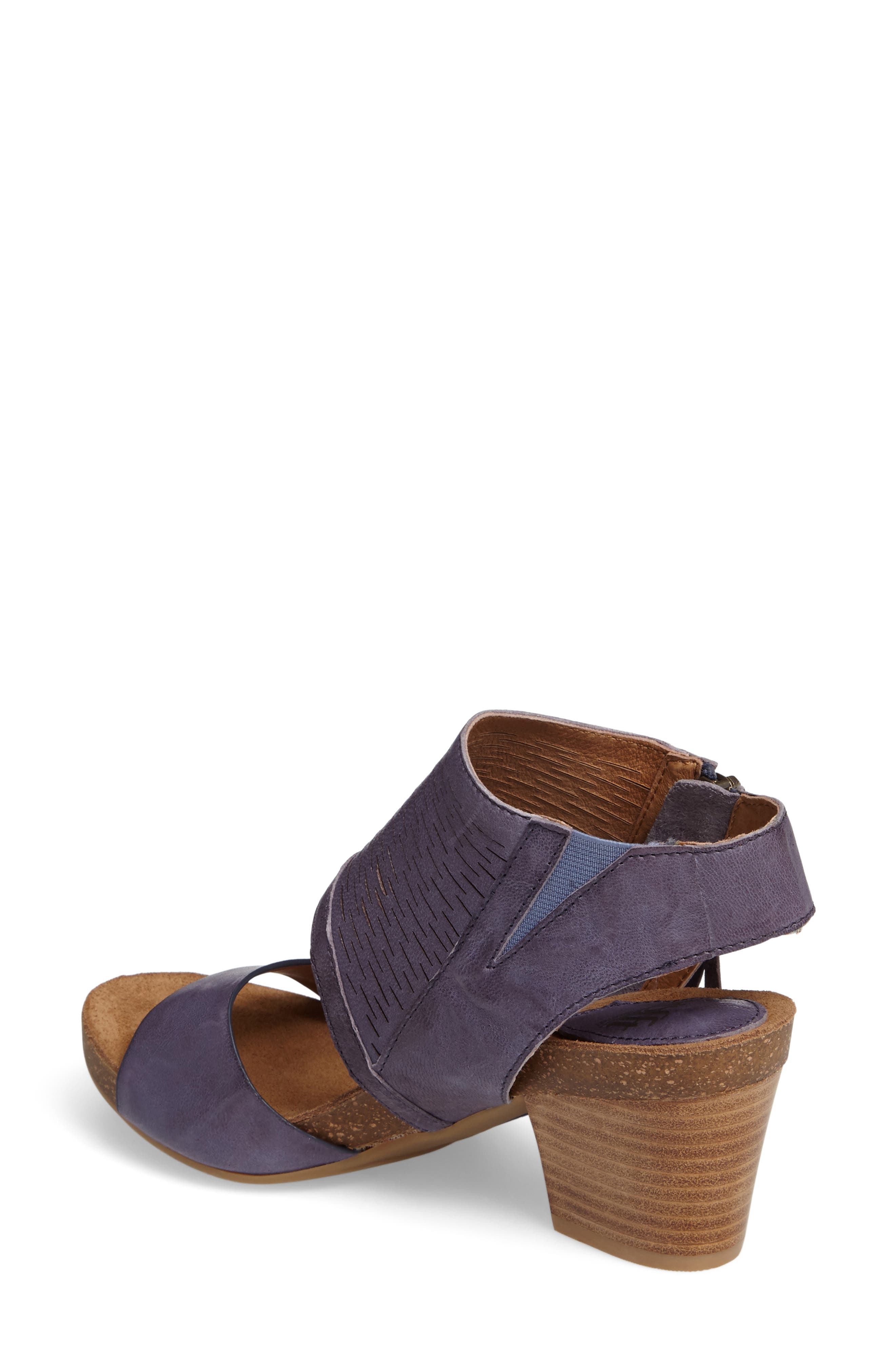 Milan Block Heel Sandal, Alternate, color, DENIM LEATHER