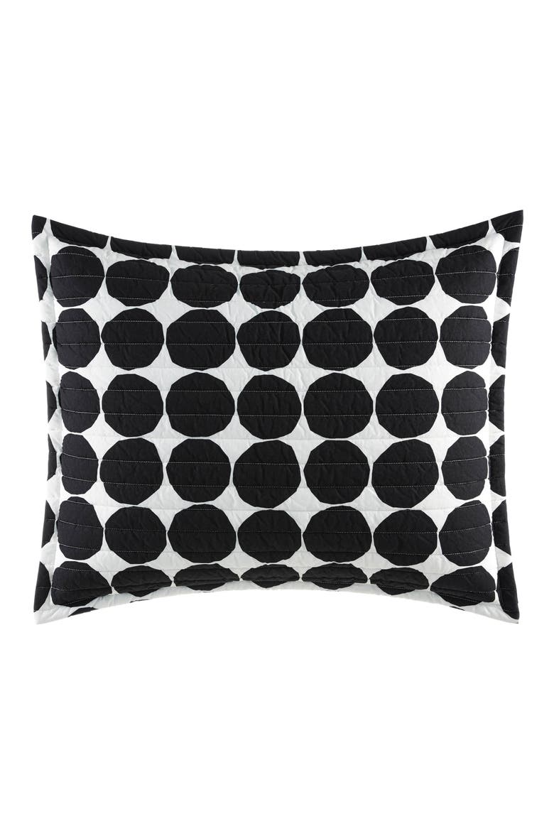 Pienet Kivet Quilt & Sham Set, Alternate, color, BLACK