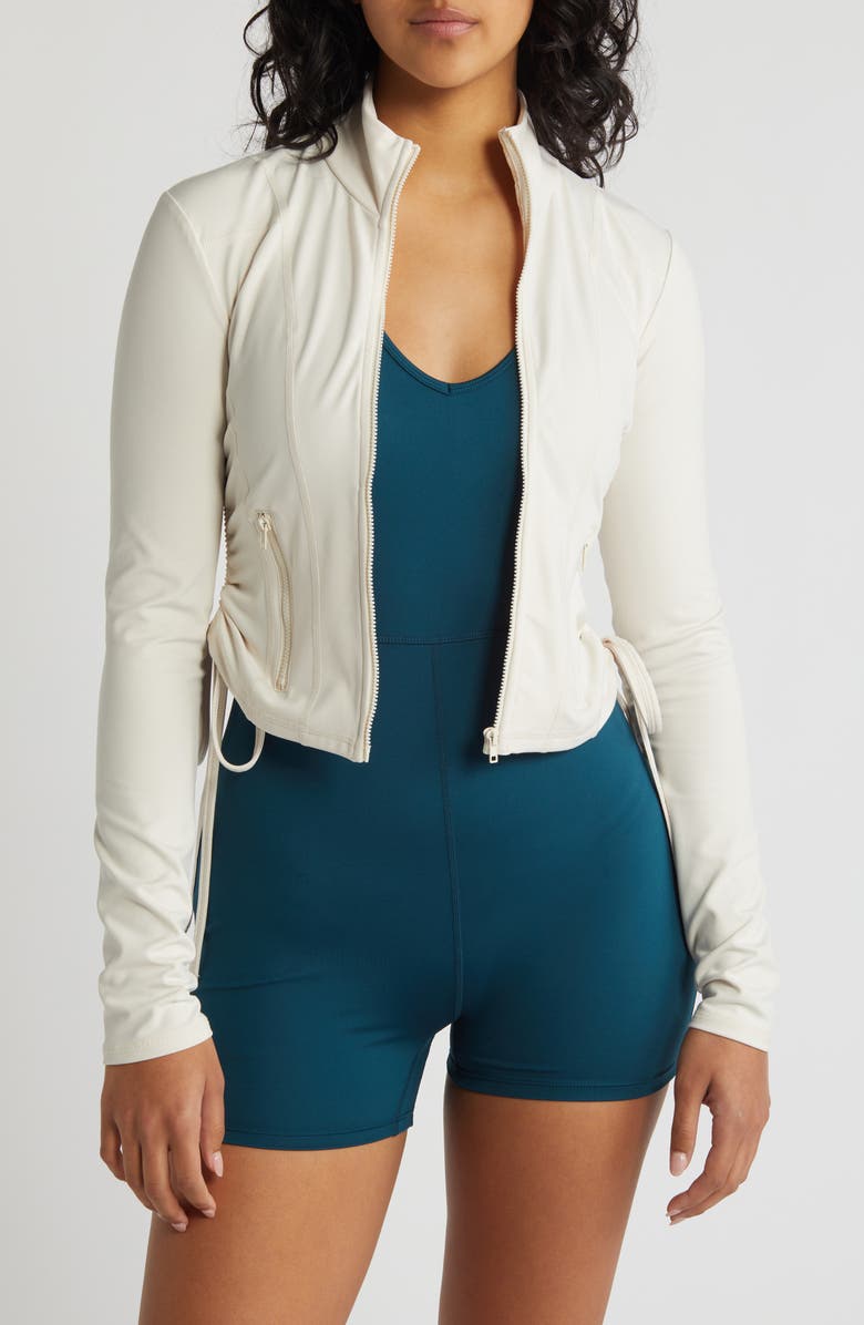 PacSun Cinched Free Form Jacket, Main, color, White Sand