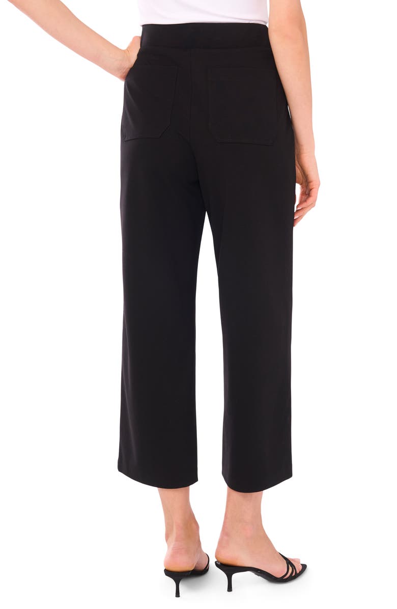 Vince Camuto Patch Pocket Pull-On Pants, Alternate, color, Rich Black