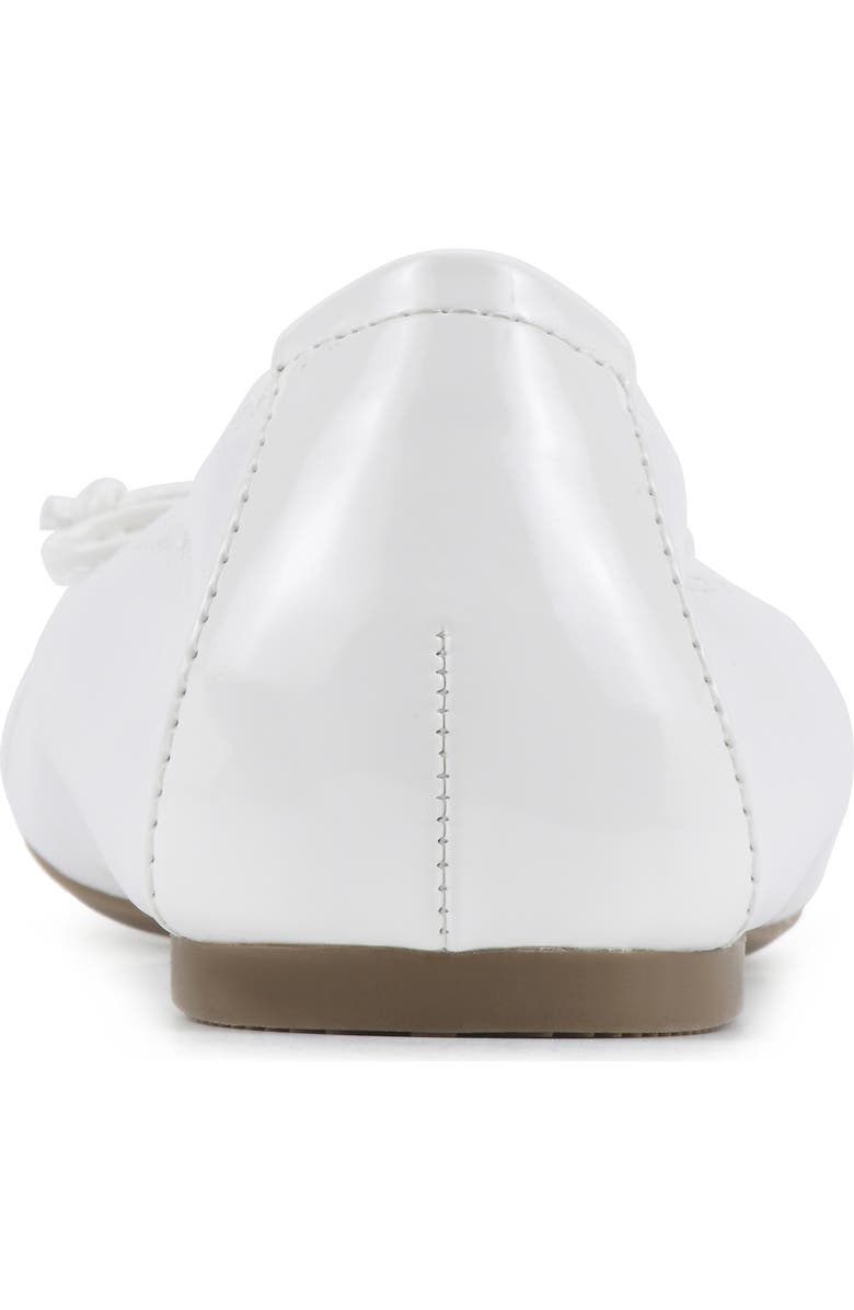 White Mountain Footwear Sunnyside II Ballet Flat, Alternate, color, White/ White/ Patent