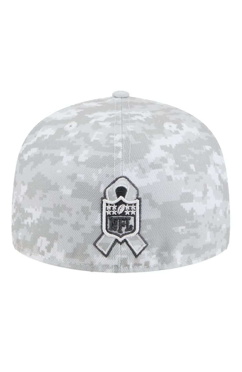 New Era Men
s New Era  White Philadelphia Eagles 2025 Salute to Service Fan Pack 59FIFTY Fitted Hat, Alternate, color, White