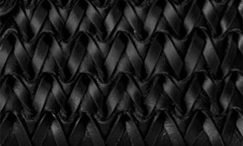 Rebecca Minkoff Megan Woven Top Handle Handbag In Black