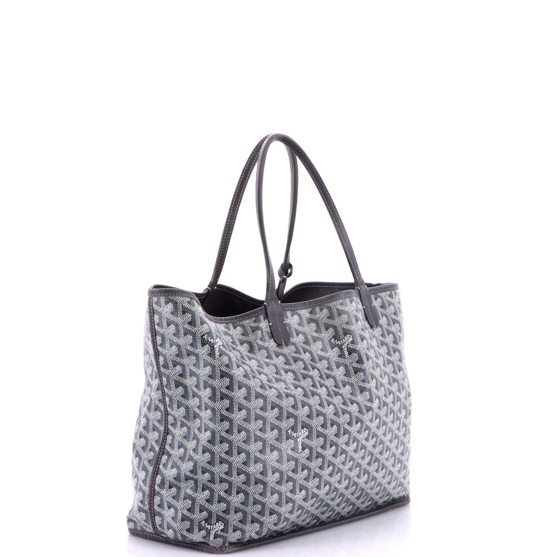Anjou Reversible Tote Coated Canvas PM, Alternate, color, Gray