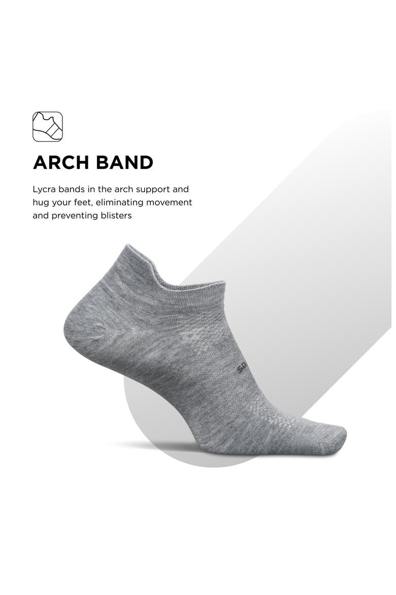 High Performance Ultra Light Ankle Sock  No Show Socks with Heel Tab, Alternate, color, Stone Gray