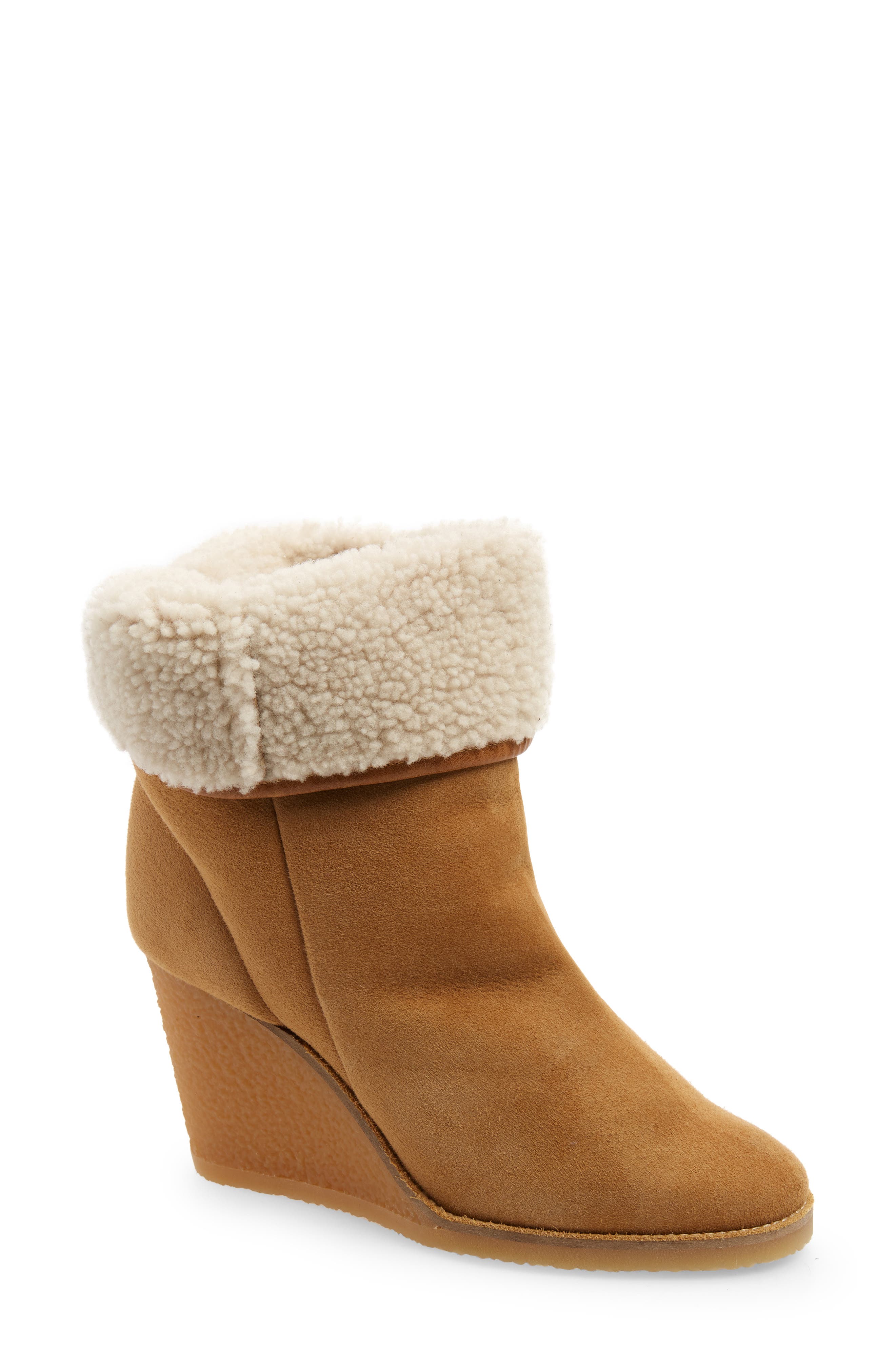 Totam Genuine Shearling Bootie, Main, color, 23NL NATURAL
