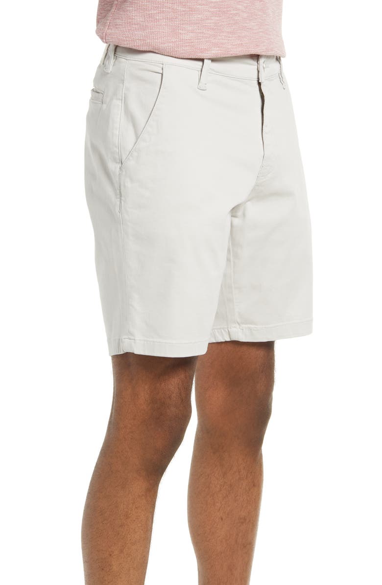 Mavi Jeans Noah Stretch Flat Front Shorts, Alternate, color, Oyster Mushroom Twill