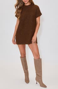 VICI Collection Hot Coco Sweater Minidress