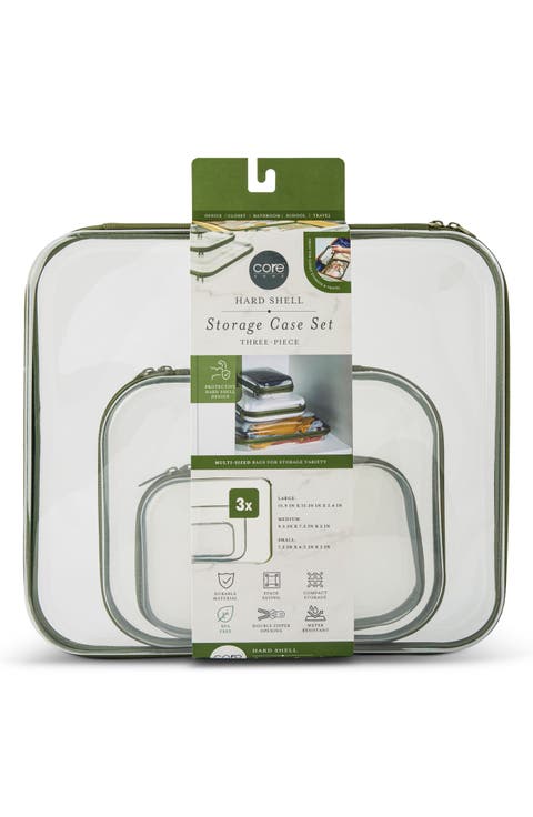 3-Piece Hard Shell Storage Case Set