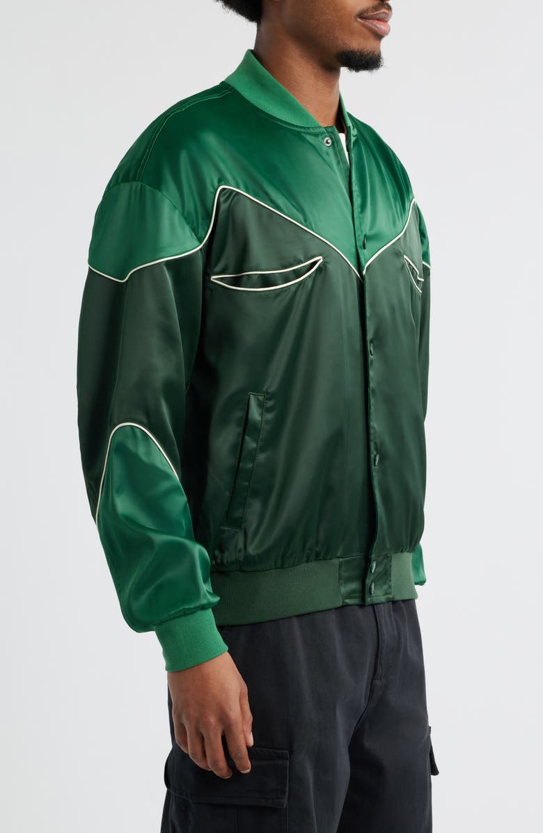 CRIMINAL DAMAGE Western Satin Bomber Jacket, Alternate, color, 