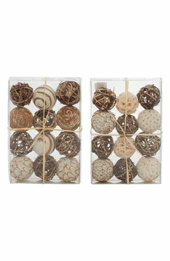 SONOMA SAGE HOME Brown Dried Handmade Orbs & Vase Filler - Set of 2