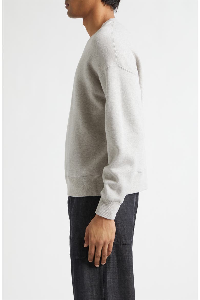 Jumbo Fine Wool & Cotton Sweatshirt, Alternate, color, GREY
