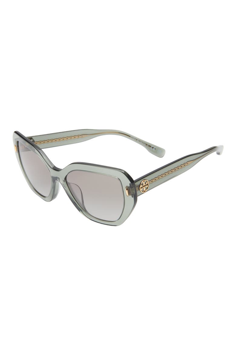 55mm Cat Eye Sunglasses, Alternate, color, GREY