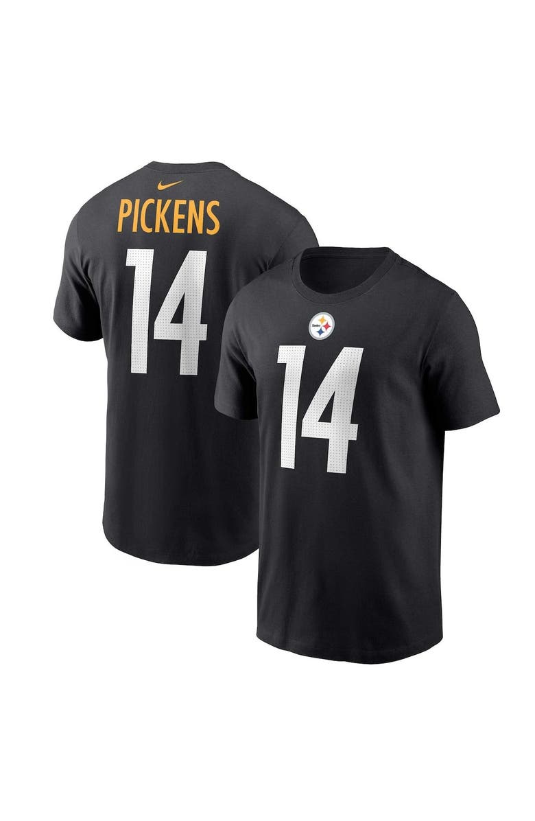 Nike Men's Nike George Pickens  Black Pittsburgh Steelers  Player Name & Number T-Shirt, Main, color, Black