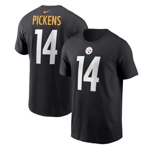 Men's Nike George Pickens  Black Pittsburgh Steelers  Player Name & Number T-Shirt
