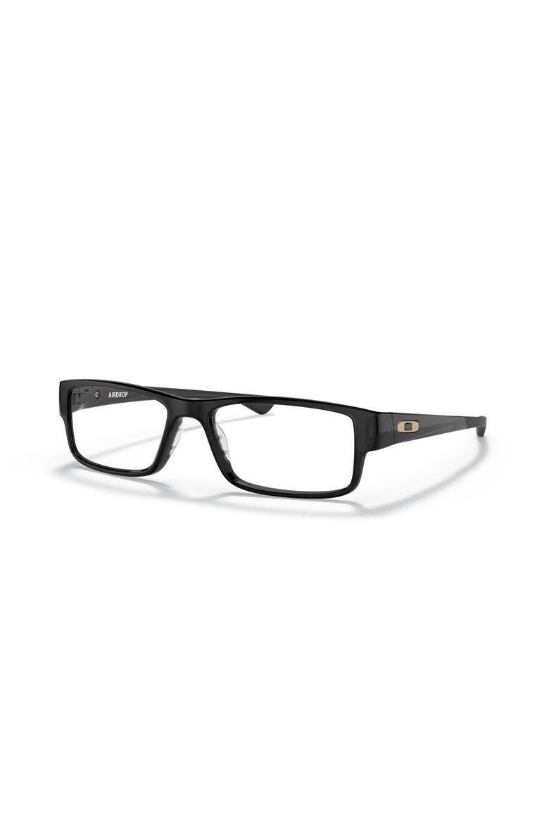 57mm Rectangle optical glasses, Main, color, Black