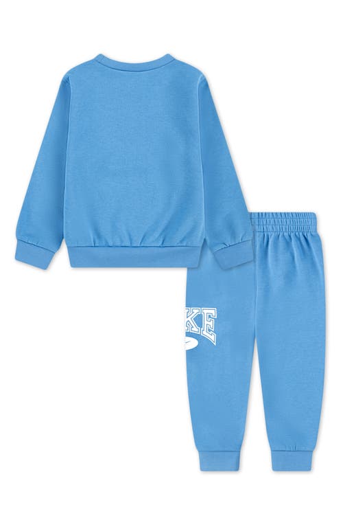 Nike Little Boys Gameday Essentials 2-piece Crewneck Sweatshirt And Pants Set In Blue