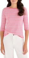 NZT by NIC+ZOE Stripe Boat Neck T-Shirt
