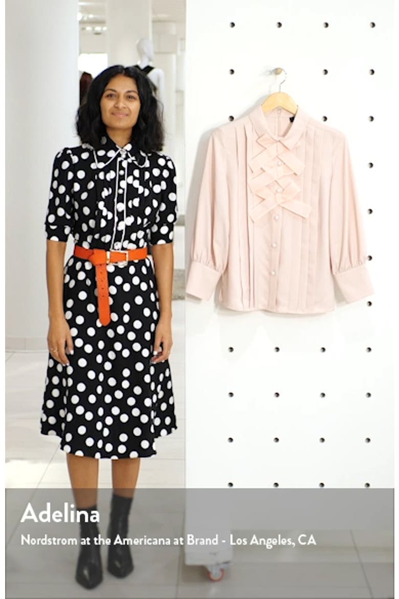 x Atlantic-Pacific Bow Front Pleated Blouse (Nordstrom Exclusive) video