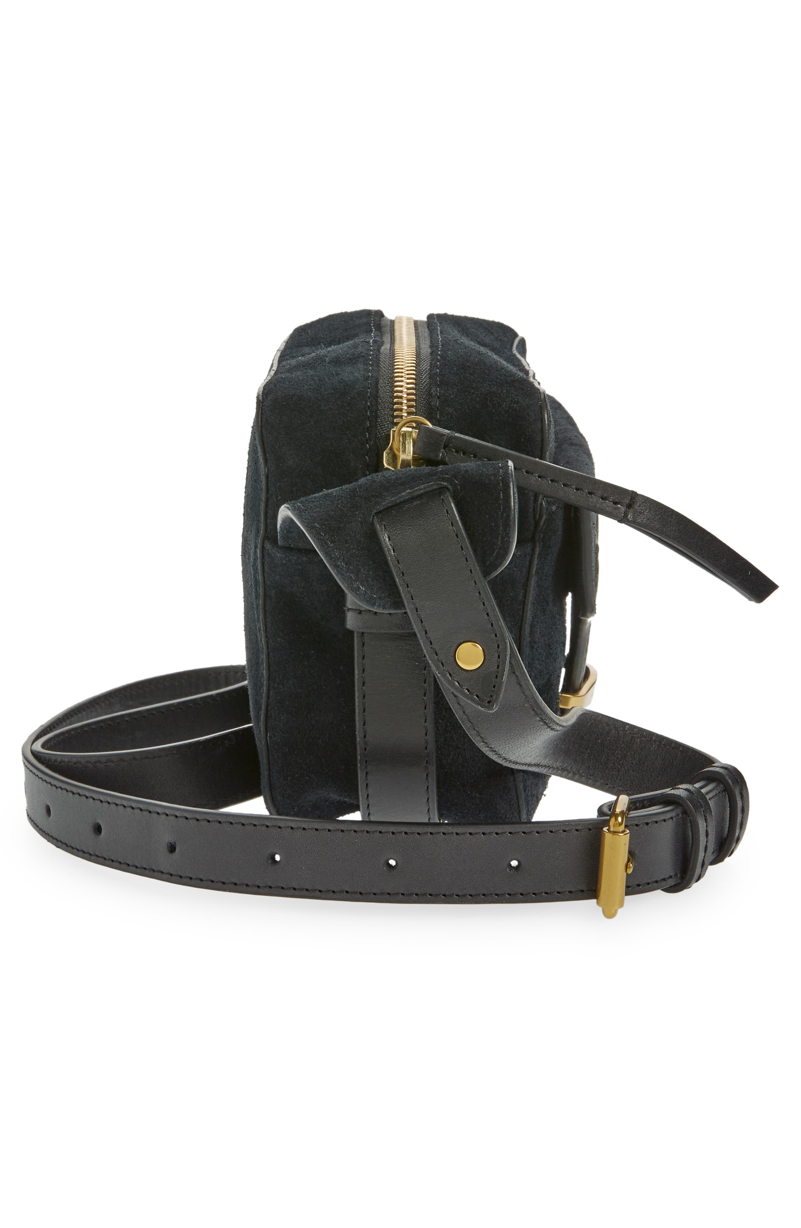 Isabel Marant Wasy Suede Crossbody Bag, Alternate, color, 