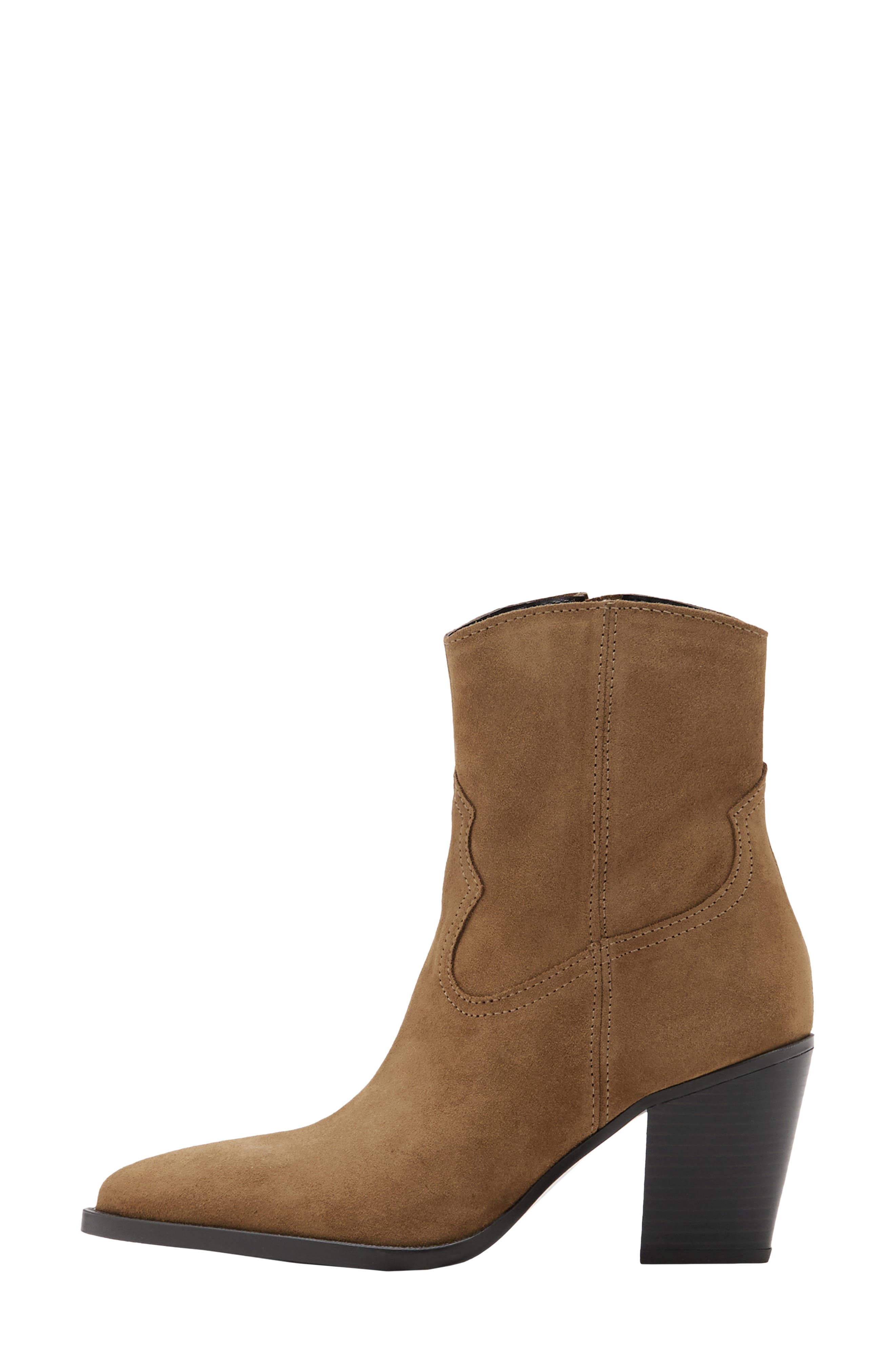 Isabela Leather Bootie, Alternate, color, TOBACCO BROWN