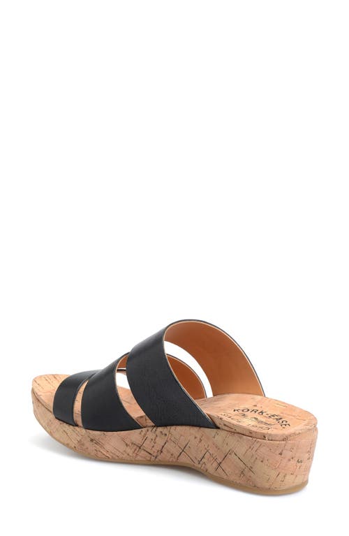 Kork-ease ® 'menzie' Slide Sandal In Black Leather