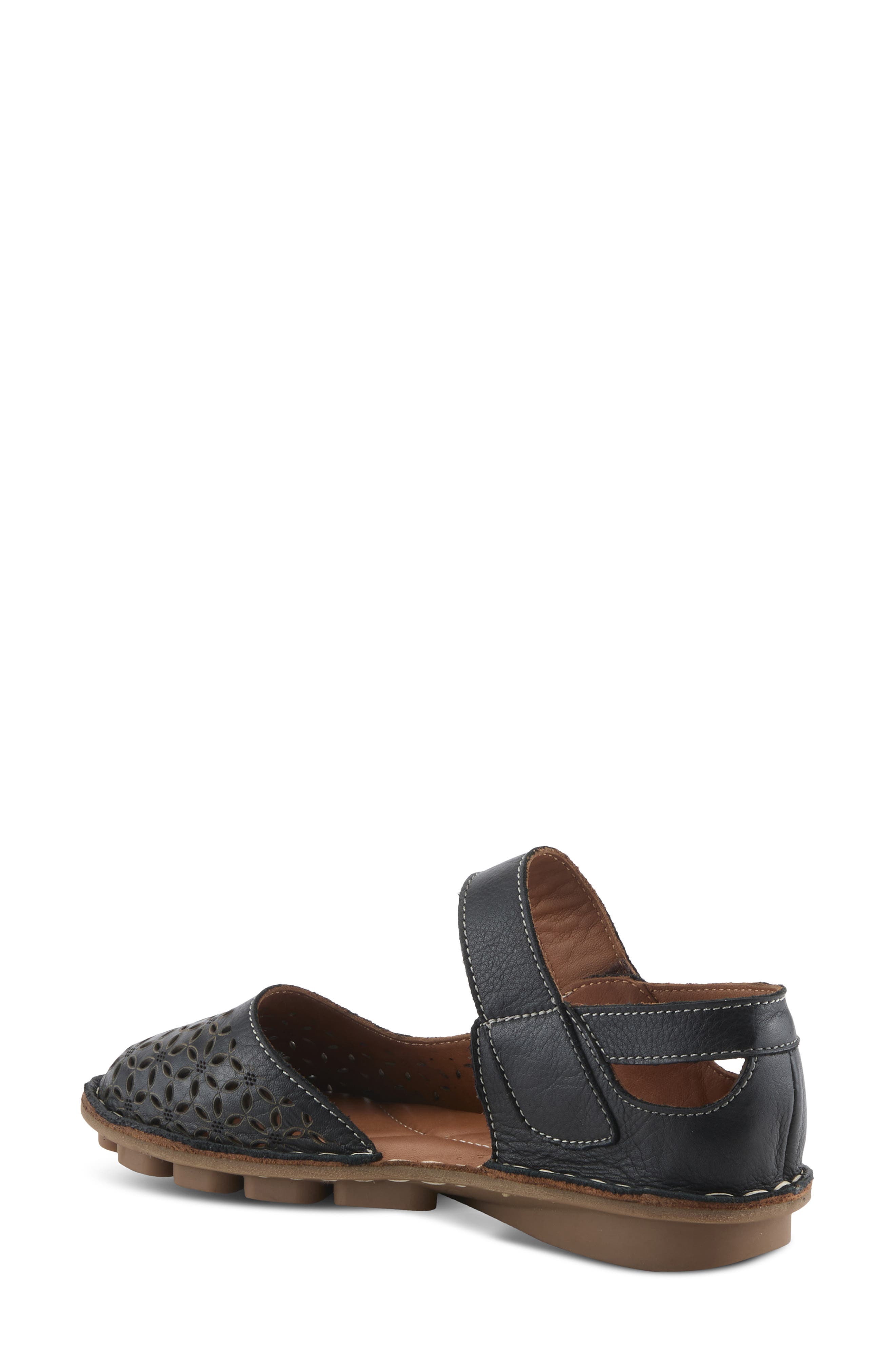 Spring Step Canoya Flat, Alternate, color, Black