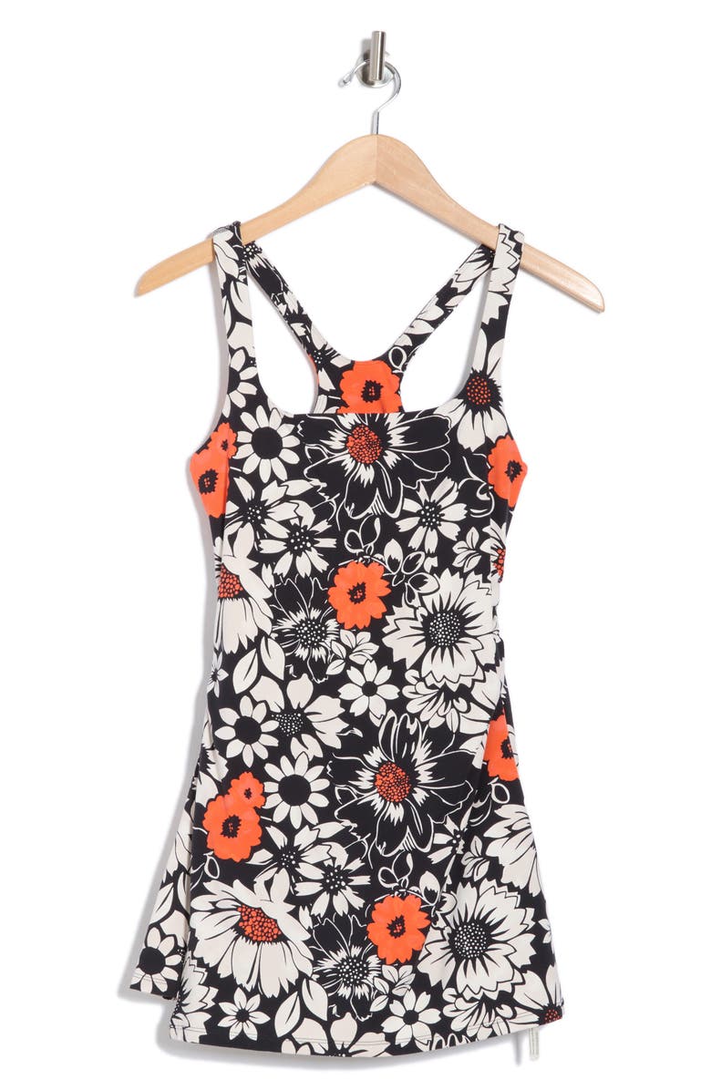 Free People Never Better Print Minidress, Alternate, color, Black/ Red Combo