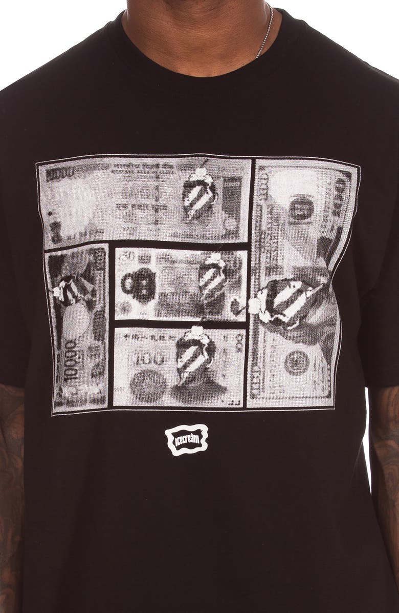 ICECREAM Cash Cotton Graphic T-Shirt, Alternate, color, Black