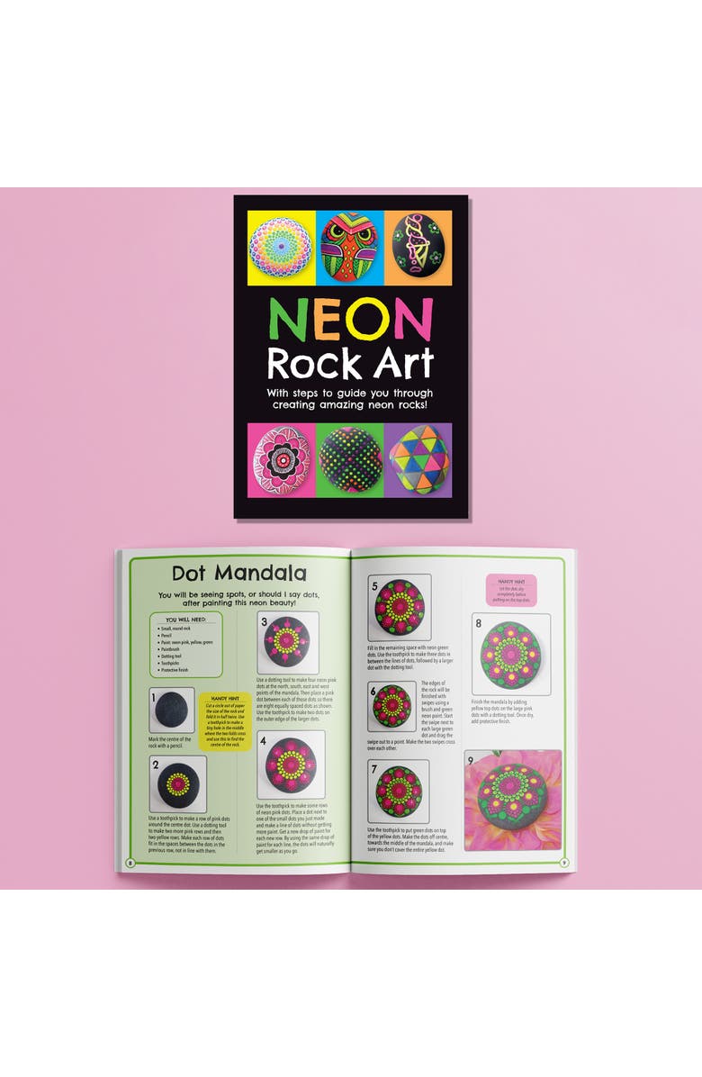 Craft Maker Neon DIY Rock Painting Kit, Alternate, color, Multicolored