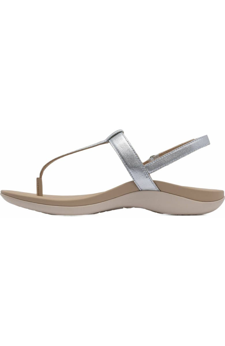 ABEO Oasis T Strap Sandal, Alternate, color, Silver - Regular