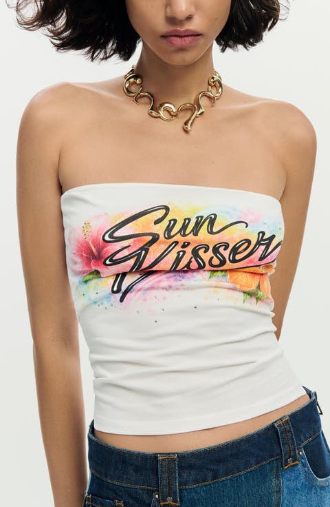 Graphic Tube Top