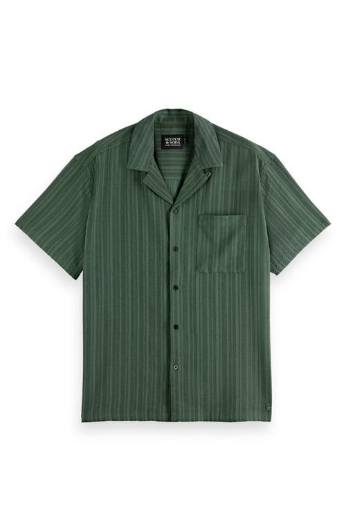 Scotch & Soda Scotch Soda Mens Shirt Shorts Graphic T Shirt In Green