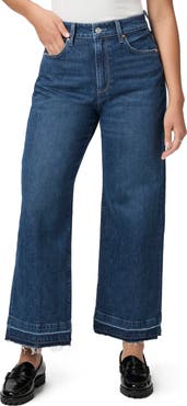 PAIGE Flaunt Spotlight Curvy Release Hem High Waist Ankle Wide Leg Jeans