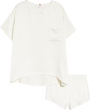 Lunya Washable Silk Tee Short Pajamas