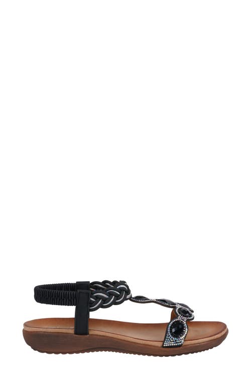 Gc Shoes Victoria Embellished Ankle Sandal In Black