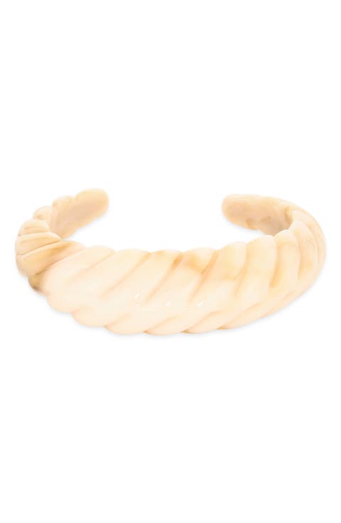 Twisted Acrylic Cuff Bracelet