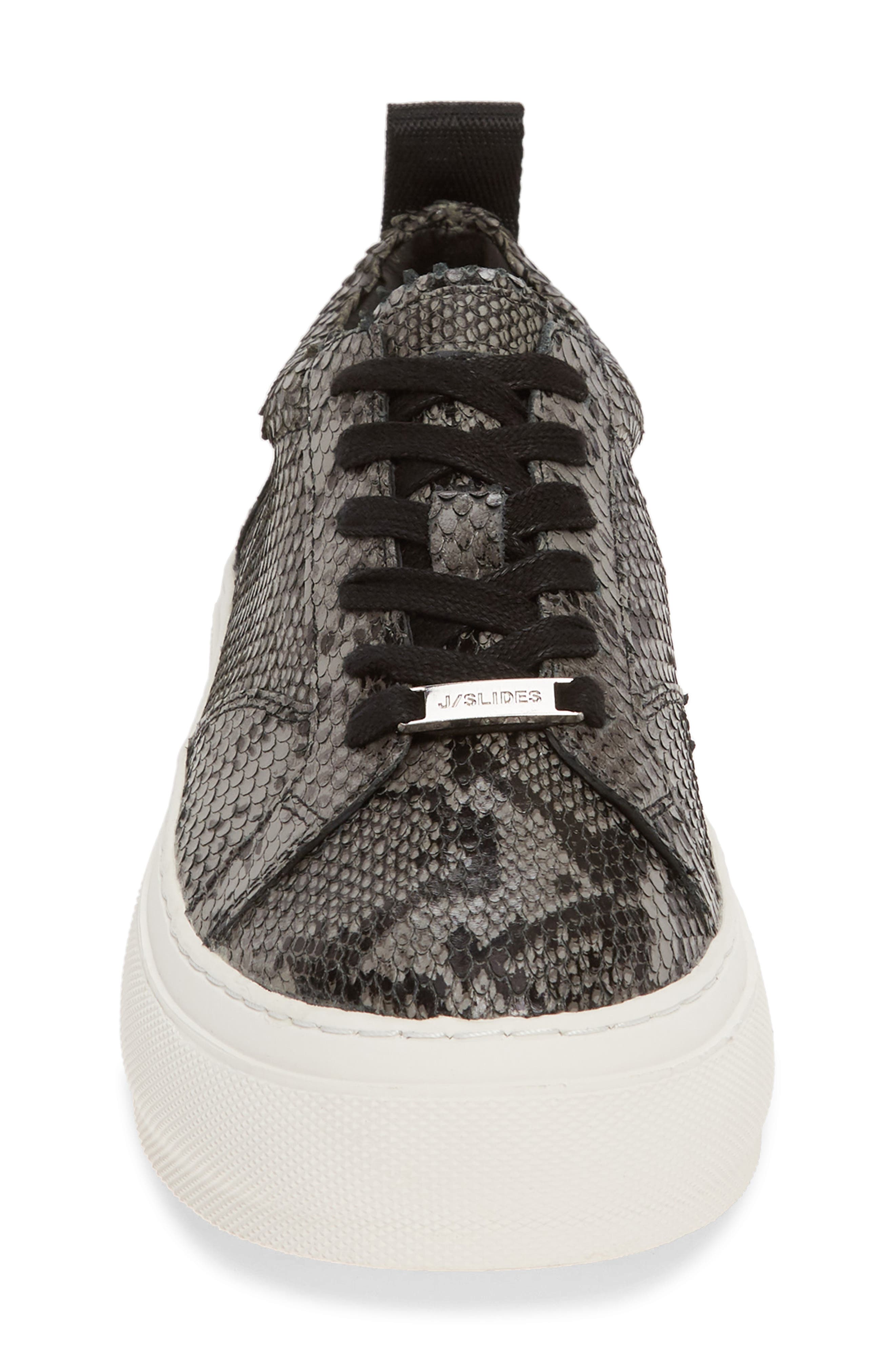 Courto Platform Sneaker, Alternate, color, BLACK/ GREY LEATHER