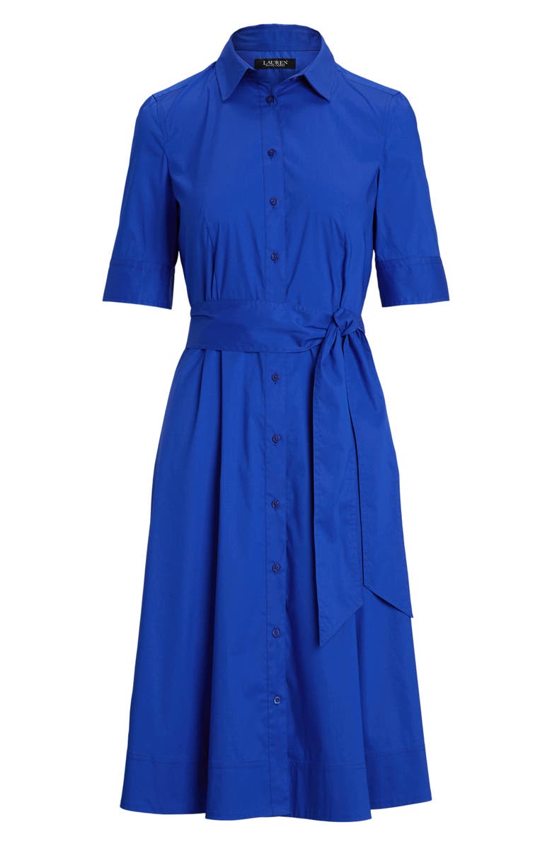 Lauren Ralph Lauren Cotton Blend Shirtdress, Alternate, color, 