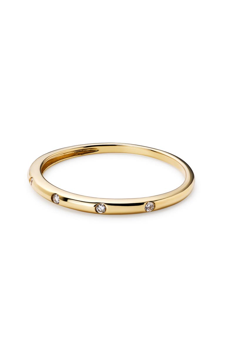 Ana Luisa Gold Band Ring - Diamond Station Ring, Alternate, color, Gold