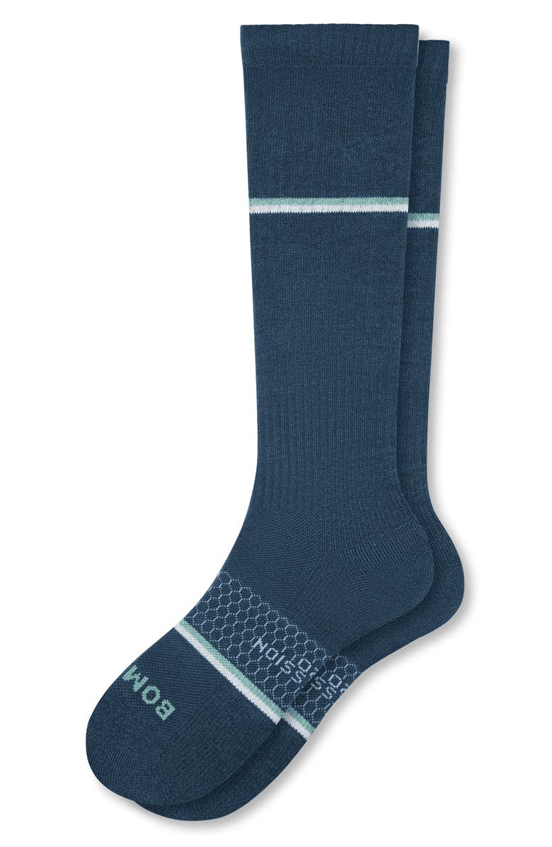 Bombas Double Stripe Compression Knee-High Socks, Main, color,