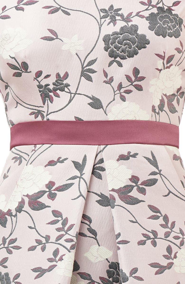 Kay Unger Flower Jacquard Gown, Alternate, color, 